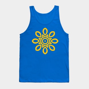 Gold Spiral Mandala Tank Top